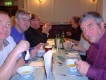 Left to right round the table: Alan Campbell Joe Shaw, Steve Newton, Mike Park, Jimmy Sturgeon (obscured) and Pete Bukley